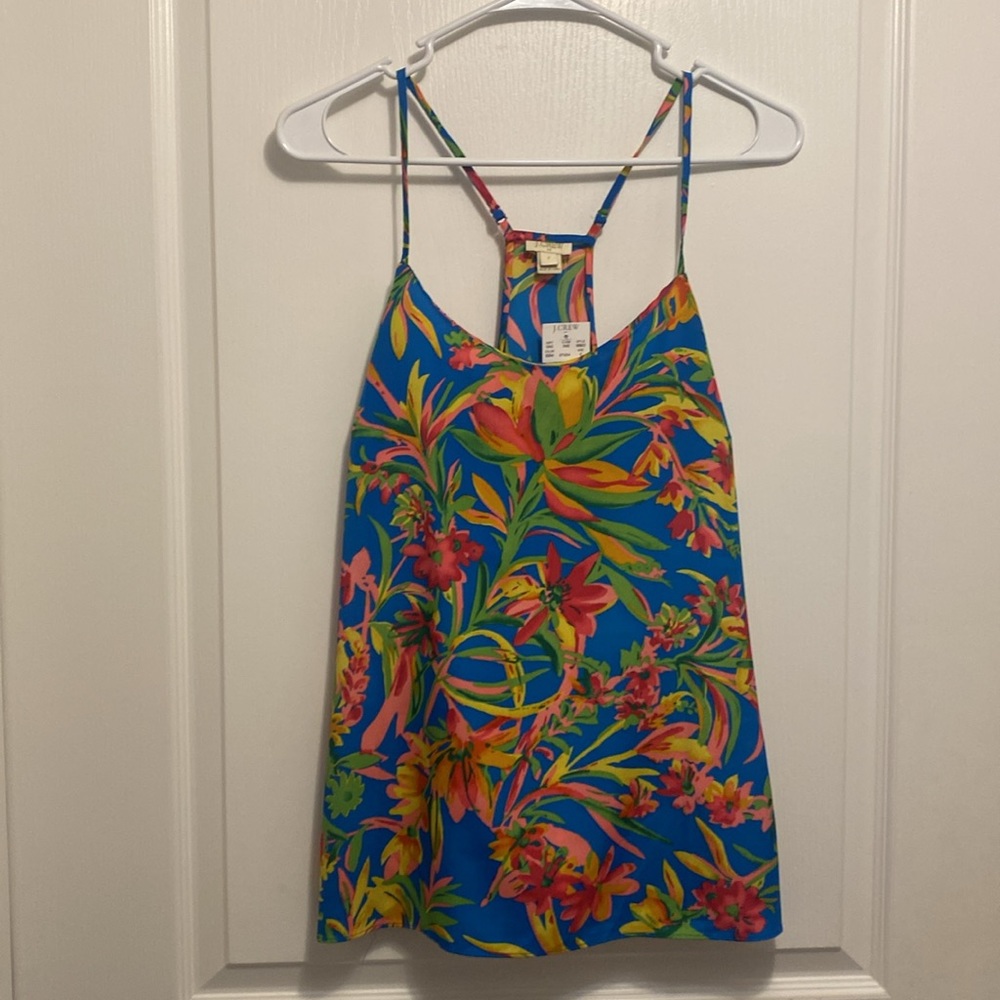 NWT J.Crew Tropical Cami Size 2